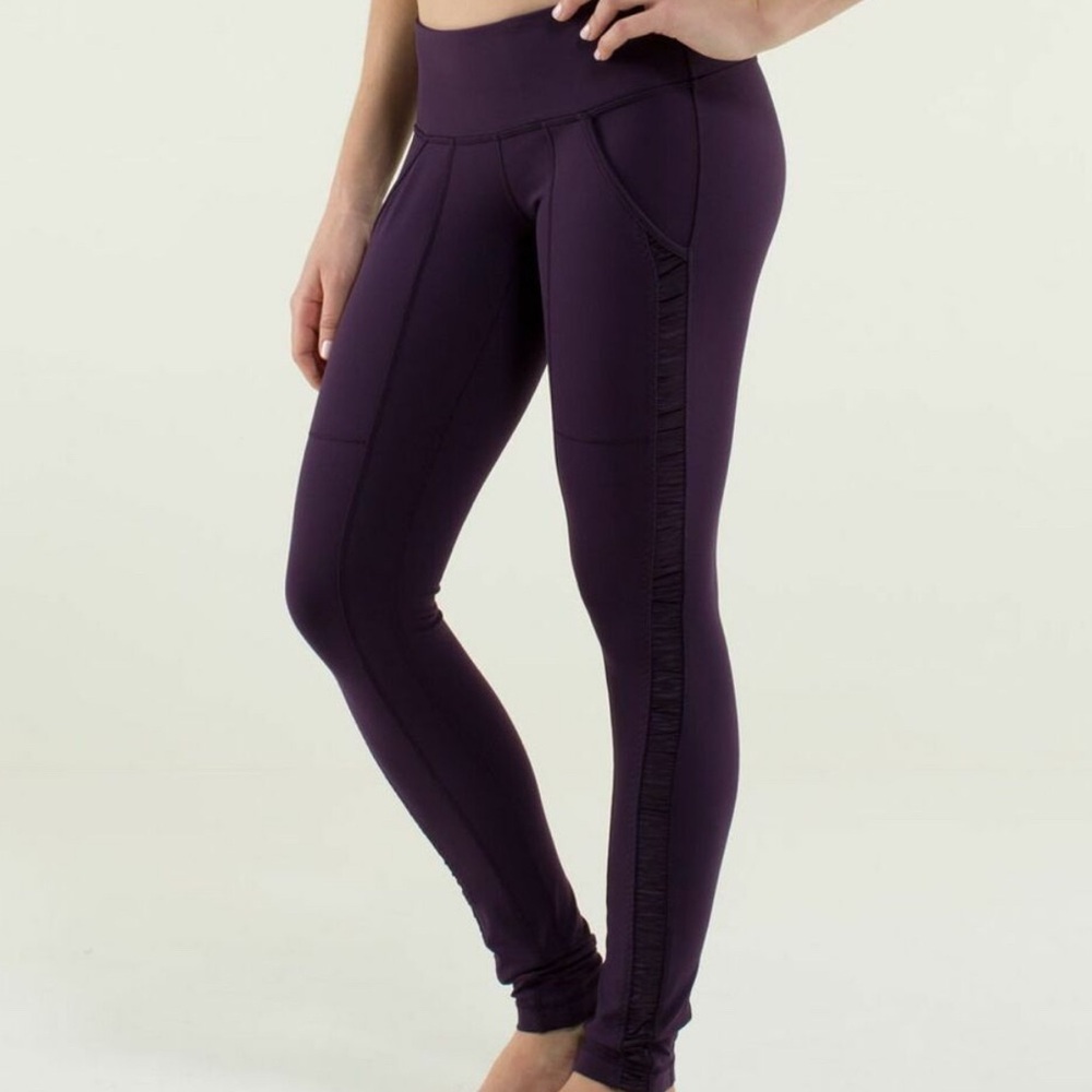 Lululemon Practice Daily Yoga Pant Deep Zinfandel